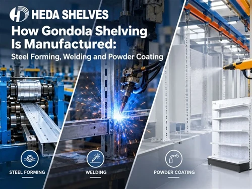 How Gondola Shelving Is Manufactured: Steel Forming, Welding and Powder Coating