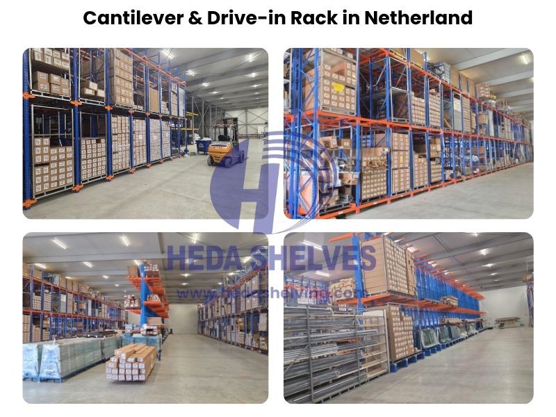 Drive-in Racking with Cantilever Rack Drive-in Racking with Cantilever Rack