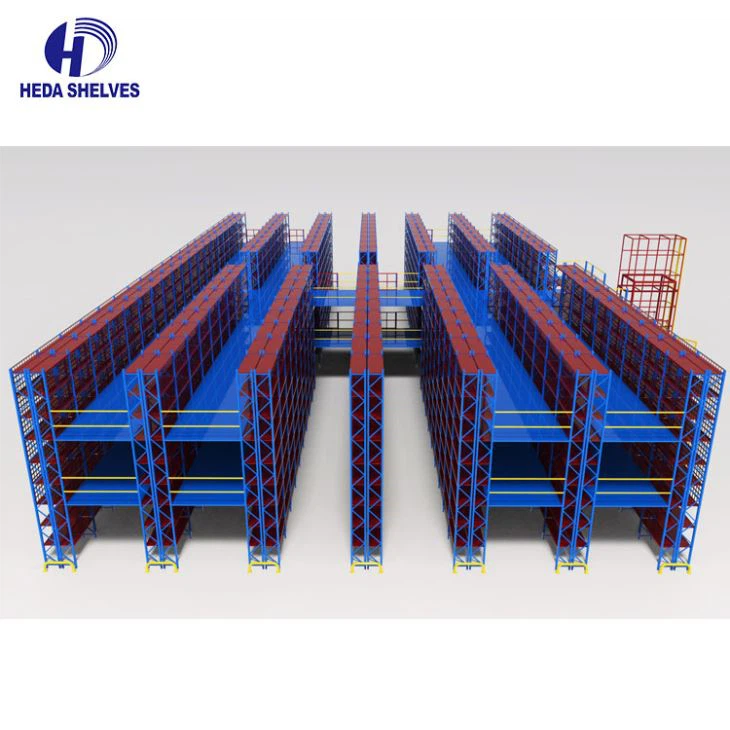 Mezzanine Floor Racking System Warehouse Storage Loft Steel Loft Type Racking