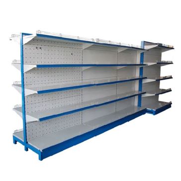 Blue Color Supermarket Display